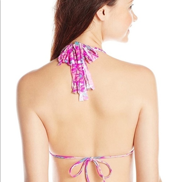 O’Neill Women's Ikat Dreams Tri Bikini Top M Tropical Boho - Picture 2 of 8